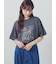 【接触冷感】切り替えプリントTシャツ