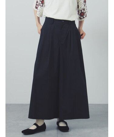 ストレッチタックキュロットパンツ