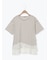 【接触冷感】裾レースボーダーTシャツ