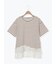 【接触冷感】裾レースボーダーTシャツ
