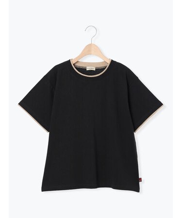 【USAコットン】レイヤード風Tシャツ