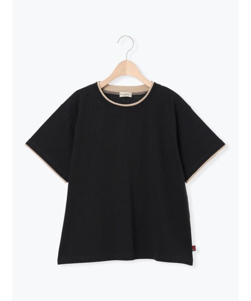 【USAコットン】レイヤード風Tシャツ