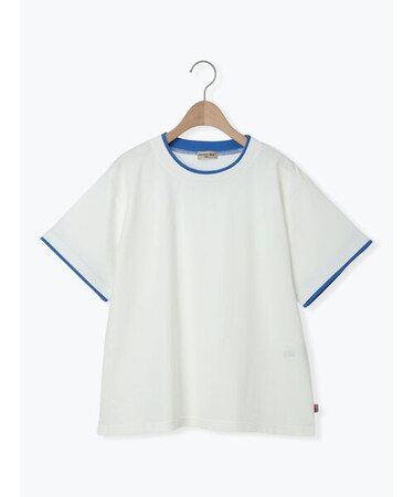 【USAコットン】レイヤード風Tシャツ
