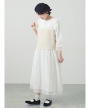 【販路限定】レースセーラー襟ワンピース