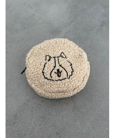 ボアアニマル刺繍ポーチチャーム