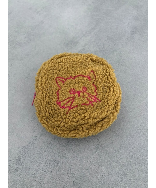 ボアアニマル刺繍ポーチチャーム
