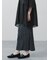 小花柄シャーリングナロースカート