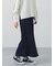 小花柄シャーリングナロースカート