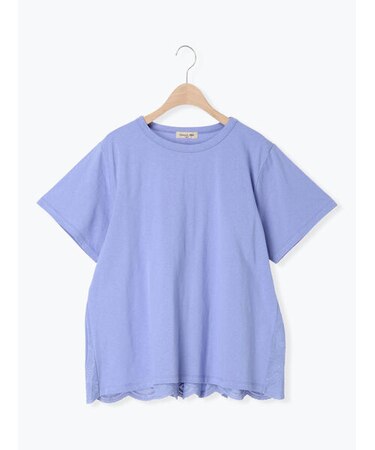 【接触冷感】バックスカラップレースTシャツ