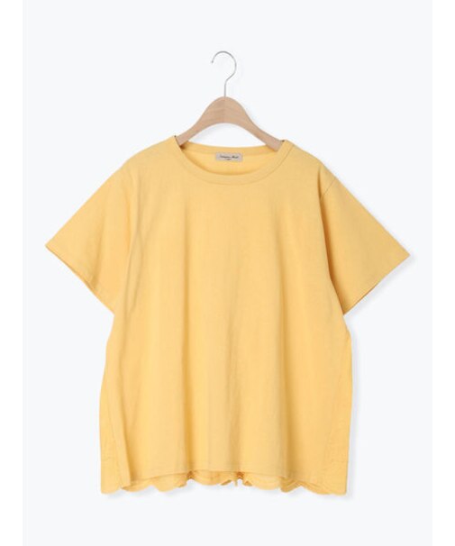 【接触冷感】バックスカラップレースTシャツ