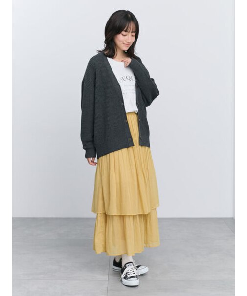 レイヤード風消しプリーツスカート