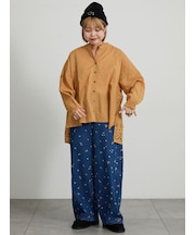 後ろレース長袖シャツ