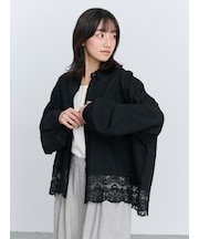 裾レースシャツ