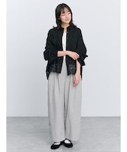 ツイルワイドストレートパンツ