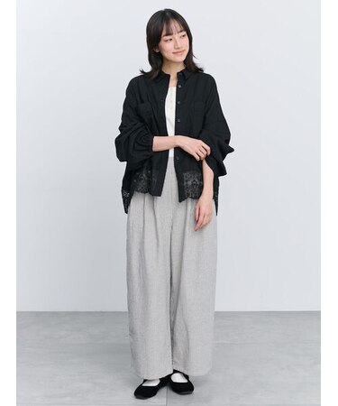 ツイルワイドストレートパンツ
