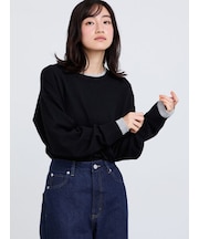 【カシミヤブレンド】配色ニット