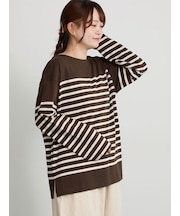 バスクボーダーロングスリーブTシャツ