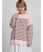 バスクボーダーロングスリーブTシャツ