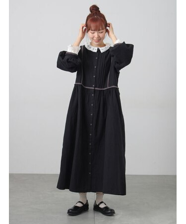 【販路限定】配色パイピングワンピース