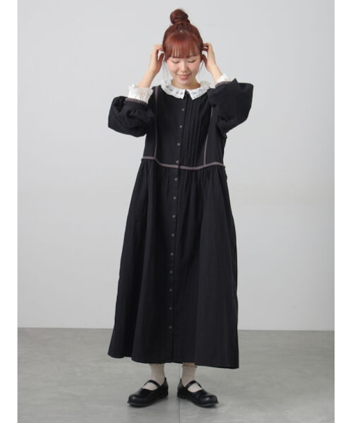 【販路限定】配色パイピングワンピース
