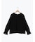 綿Puヘリンボーンレースブラウス