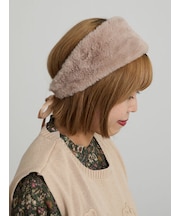 フェイクファーヘアバンド