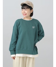 配色レイヤードスウェット