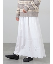 裾スカラップスカート
