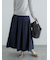 ナイロンタフタタックフレアスカート