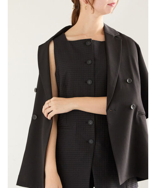 スクエアジャカードミドルジレ（セットアップ可）