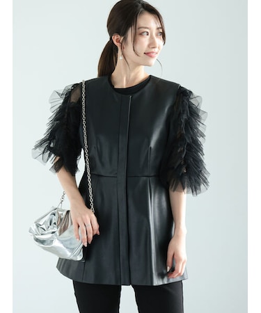 ファブリックアソートペプラムジレ