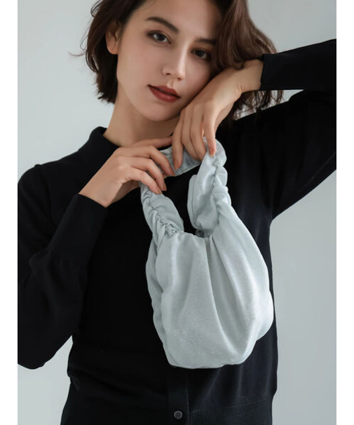 【WEB限定】ギャザーシャイニートートバッグ