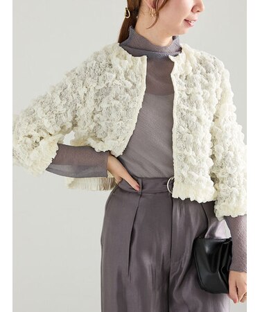 シャーリングブルゾン