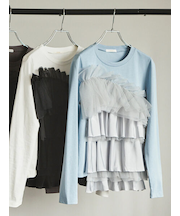 【貴島明日香コラボ】フリルコンビトップス