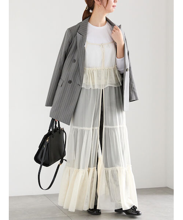 前後2WAYレイヤードキャミワンピース