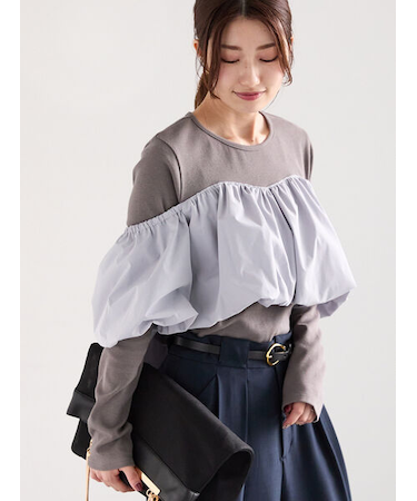 オフショルドッキングトップス