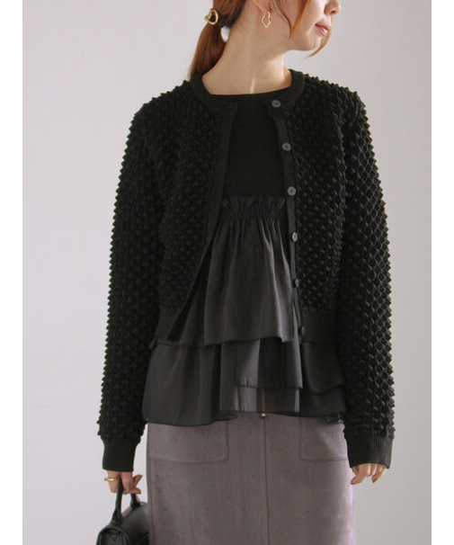 ポコポコニットカーディガン