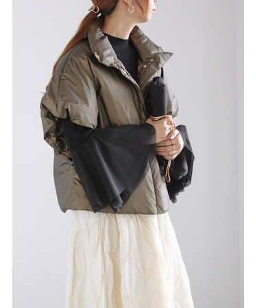 コーティングタフタスリーブレスジャケット