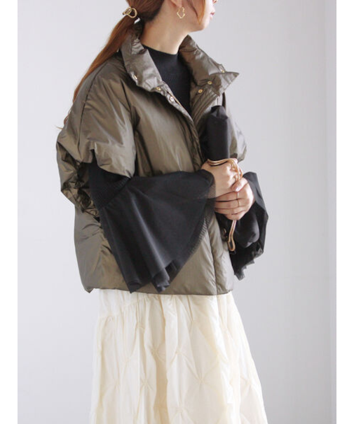 コーティングタフタスリーブレスジャケット