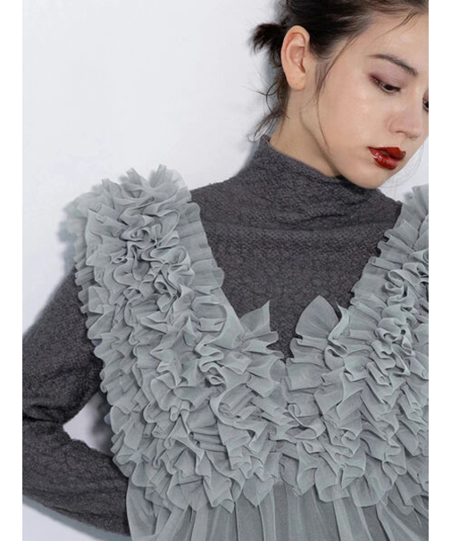 【Atelier Soir?e】ジャカードハイネックニット