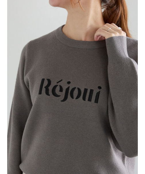 Rejoui刺繍ロゴニットプルオーバー