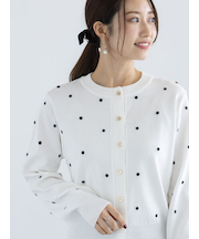 ドットビーズ刺繍カーディガン