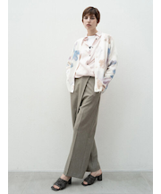 アシンメトリータックストレートパンツ《2025spring catalog item》