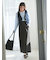 【宮本茉由着用】ハイウエストロングナロースカート《2025spring catalog item》