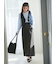 【宮本茉由着用】ハイウエストロングナロースカート《2025spring catalog item》