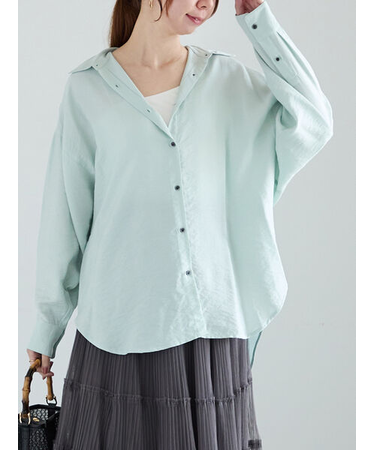 シャイニースパンドルマンシャツ《2025spring catalog item》