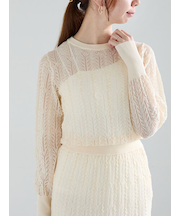 レーシーニットプルオーバー（セットアップ可《2025spring catalog item》