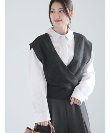 前後2WAYカシュクールベスト