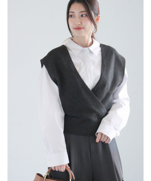 前後2WAYカシュクールベスト