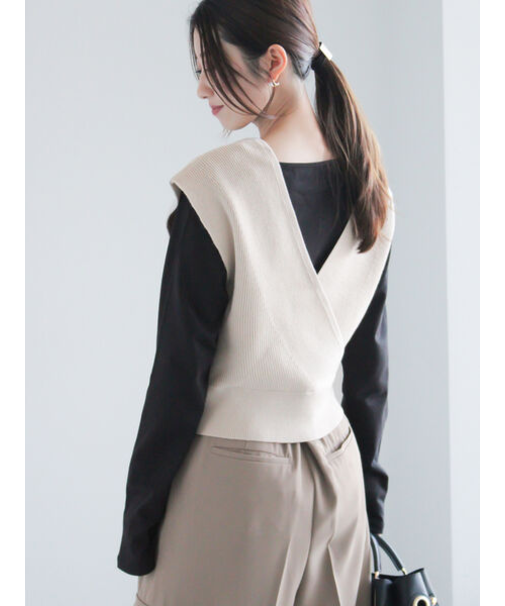 前後2WAYカシュクールベスト